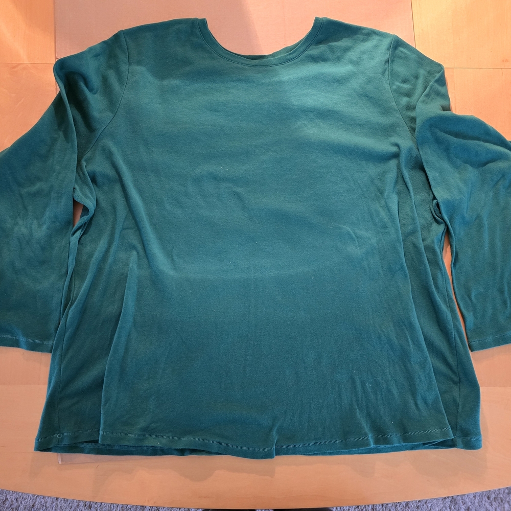 Lane Bryant Green Long Sleeve Top